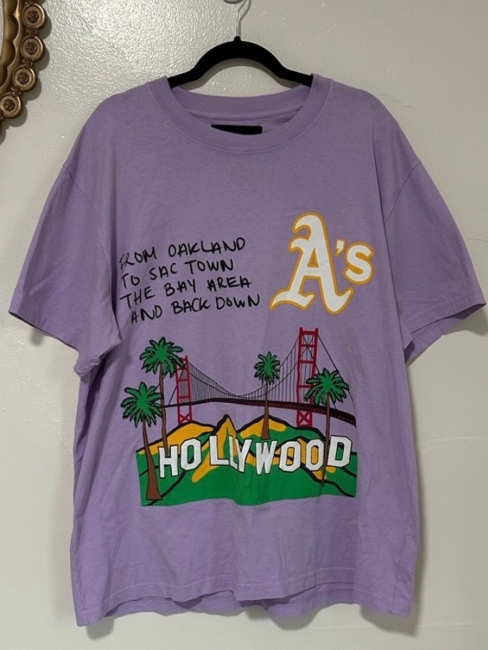 Homme + Femme Oakland To NY Double Sided Graphic Short Sleeve Tee XXL T Shirt